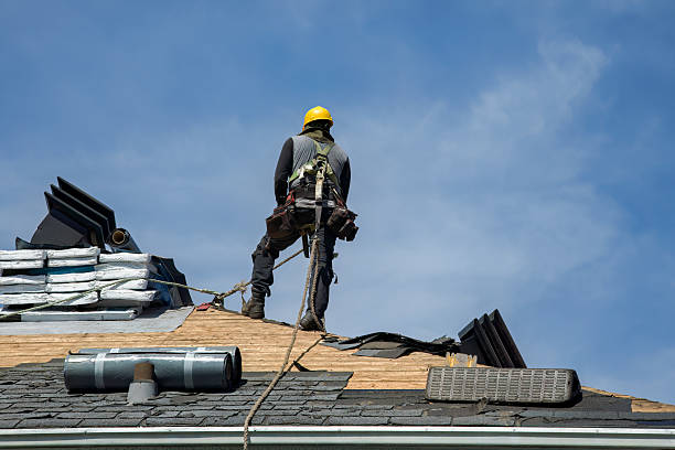 Professional Gutter Installation technician working in Selma, VA